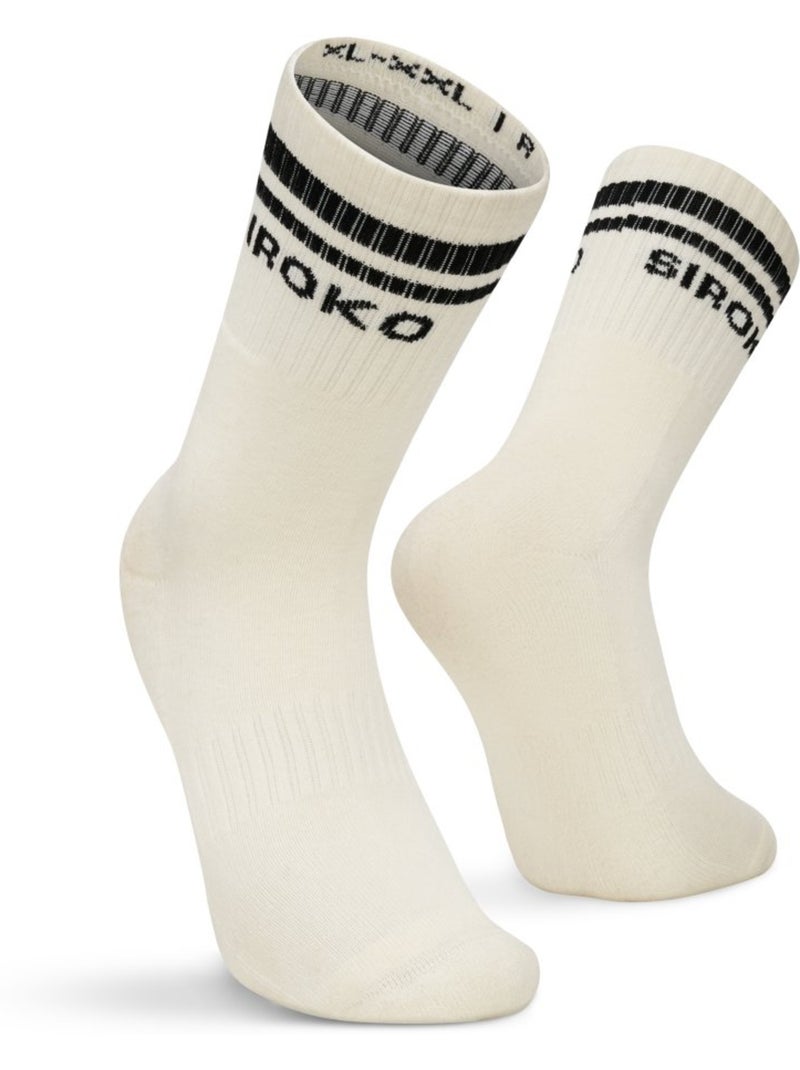 Lot de 3 chaussettes de sport mi-mollet fitness homme et femme tribe Noir - Kiabi