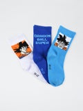 Lot de 3 chaussettes 'Dragon Ball Z' BLEU - Kiabi