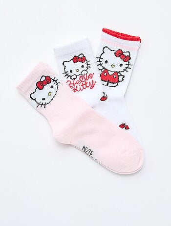 Lot de 3 chaussettes 'Hello Kitty'