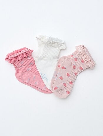 Lot de 3 chaussettes imprimées