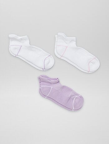 Lot de 3 chaussettes invisibles sport