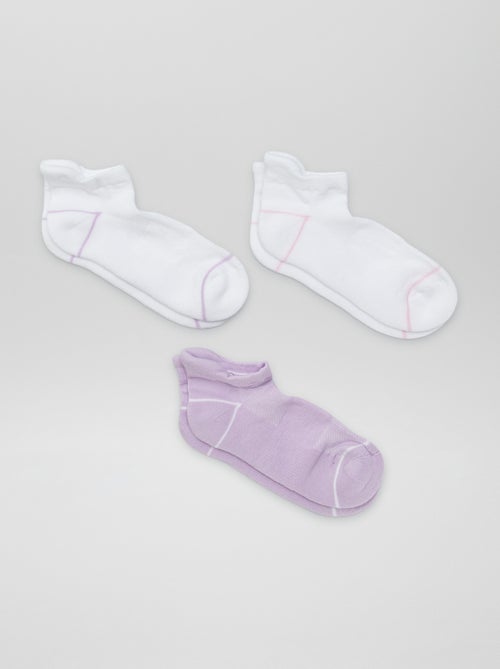 Lot de 3 chaussettes invisibles sport - Kiabi