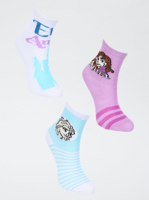 Lot de 3 chaussettes mi-hautes 'Reine des Neiges' - Kiabi