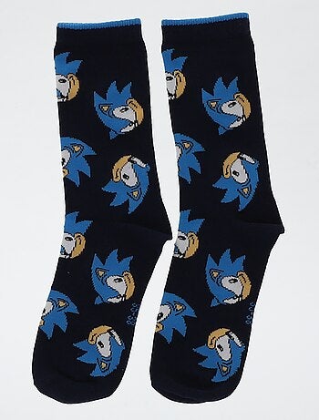 Lot de 3 chaussettes mi-hautes 'Sonic'