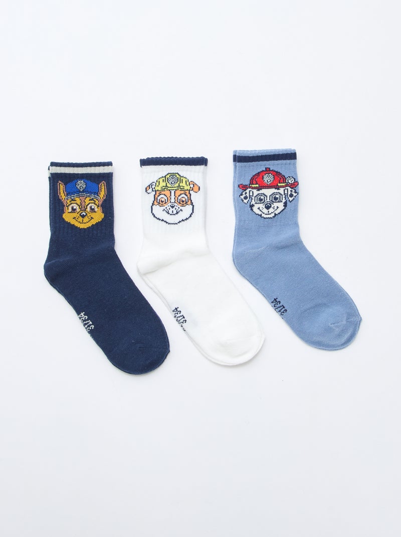 Lot de 3 chaussettes 'Pat'patrouille' Bleu - Kiabi
