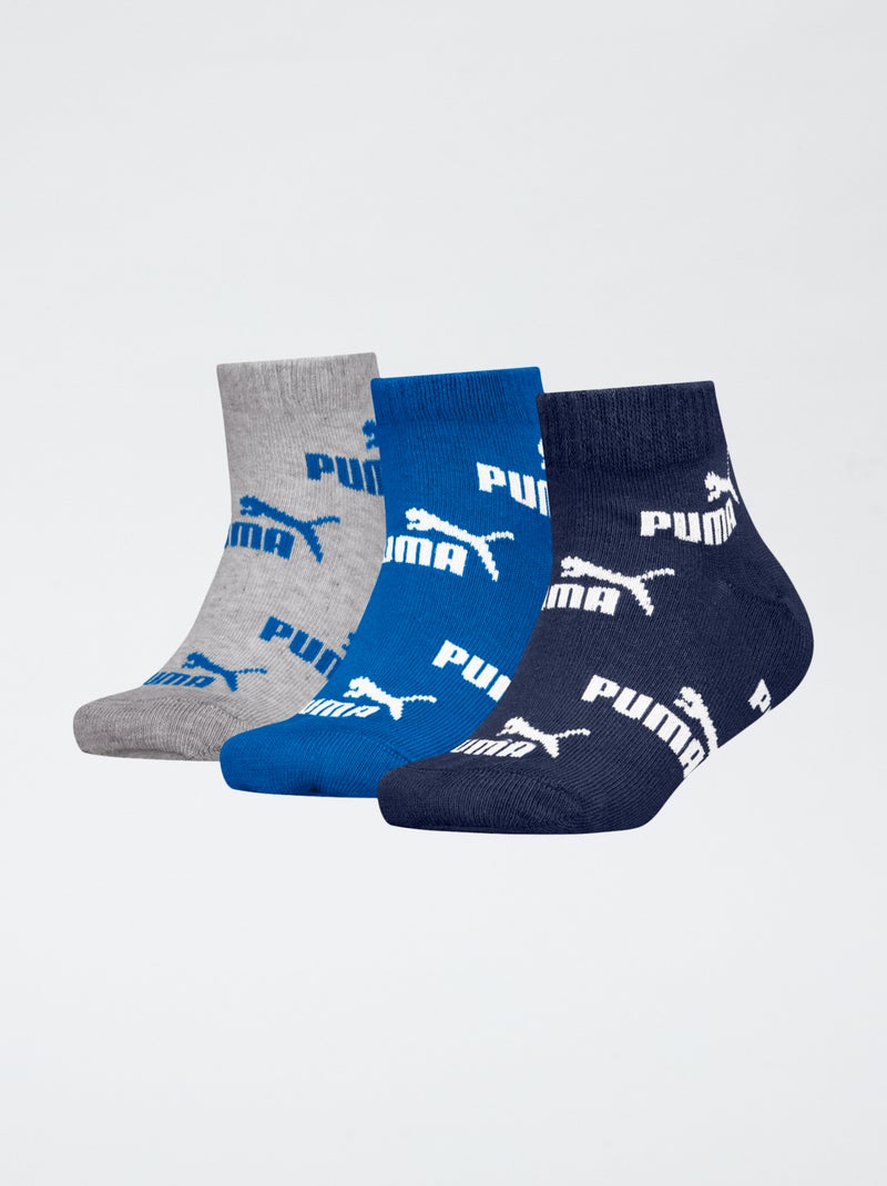 Lot de 3 chaussettes 'Puma' Bleu - Kiabi