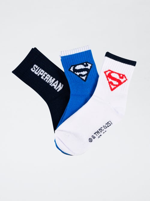 Lot de 3 chaussettes 'Superman' - Kiabi