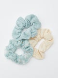 Lot de 3 chouchous cérémonie Bleu - Kiabi