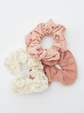 Lot de 3 chouchous cérémonie Rose - Kiabi