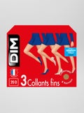 Lot de 3 collants 'DIM' 20D Marron - Kiabi