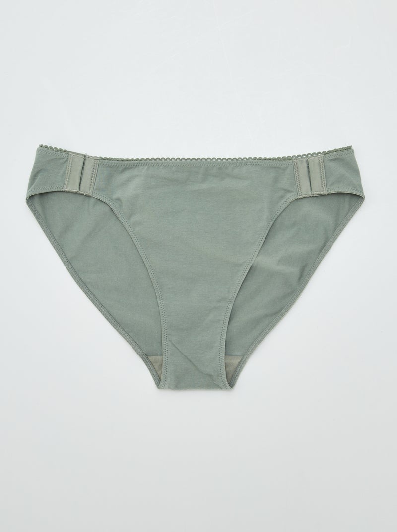 Lot de 3 culottes - collection facile à enfiler Vert - Kiabi
