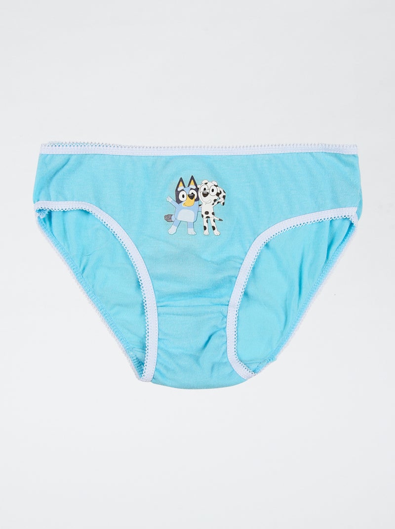 Lot de 3 culottes 'Bluey' en coton Rose - Kiabi