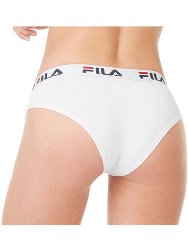 Lot de 3 culottes coton femme fila 6043 noir navy et blanc fila Noir - Kiabi