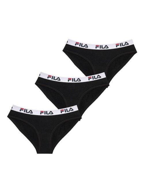 Lot de 3 culottes coton femme fila - Kiabi Lot de 3 culottes coton femme fila - Kiabi