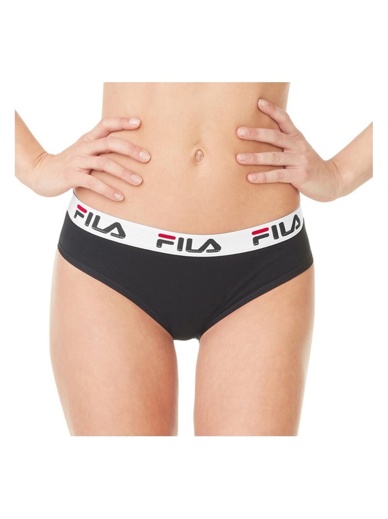 Lot de 3 culottes coton femme fila Noir - Kiabi