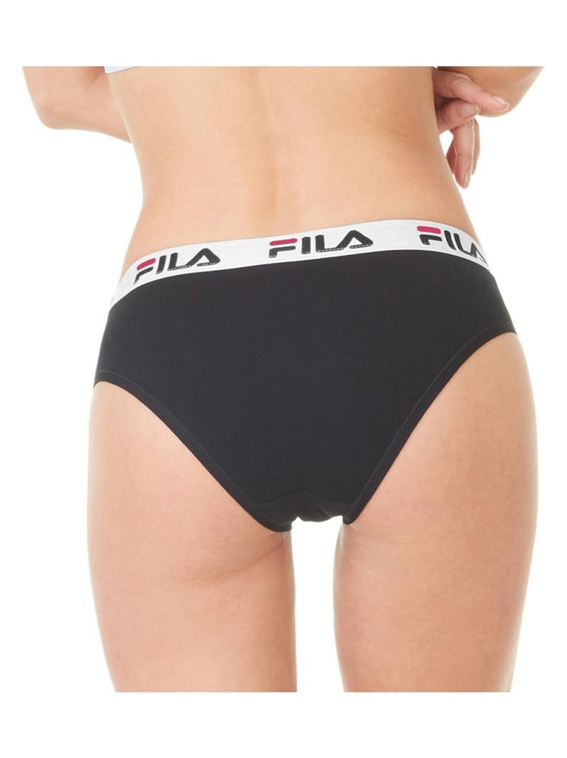 Lot de 3 culottes coton femme fila Noir - Kiabi