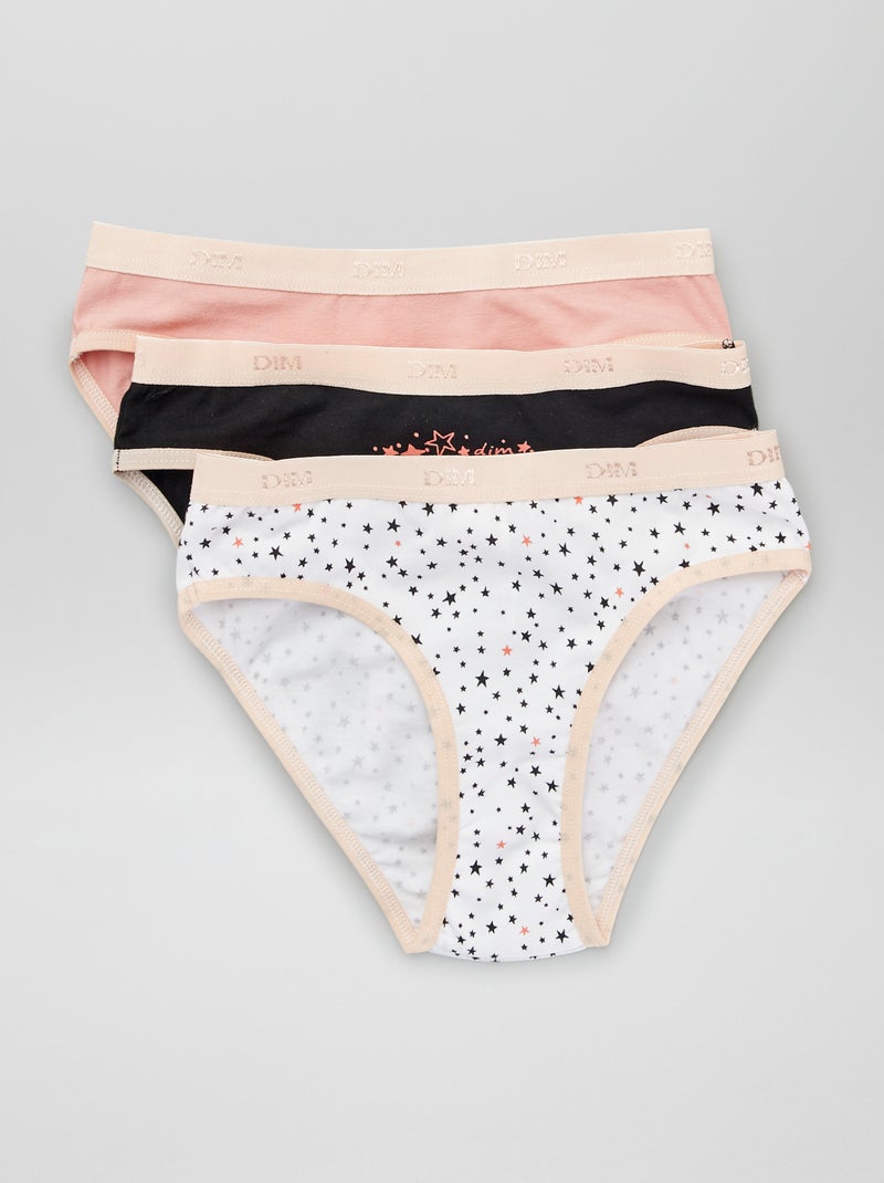 Lot de 3 culottes 'DIM' Beige - Kiabi