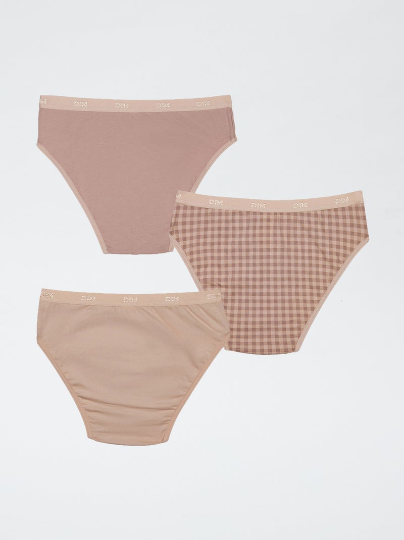Lot de 3 culottes 'Dim' Violet - Kiabi