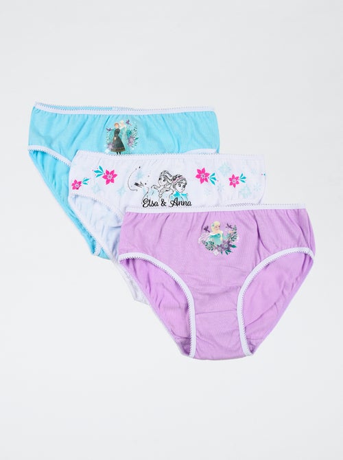 Lot de 3 culottes 'Disney' 'La reine des neiges' - Kiabi