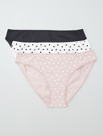 Lot de 3 culottes en coton