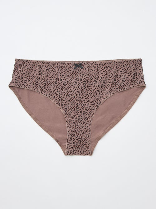 Lot de 3 culottes en coton stretch - Kiabi