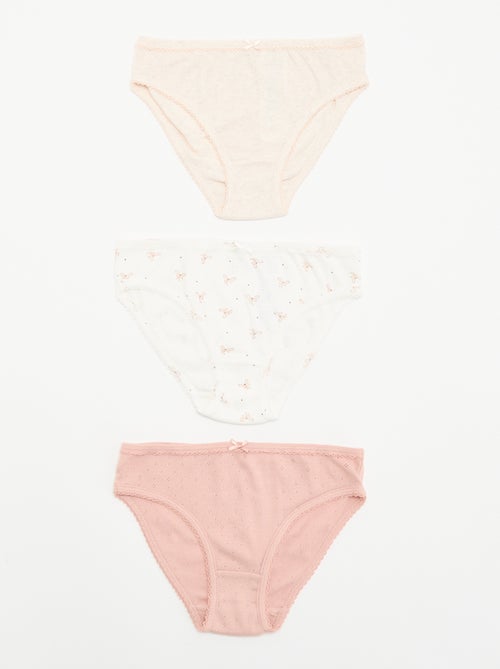 Lot de 3 culottes fantaisies - Kiabi