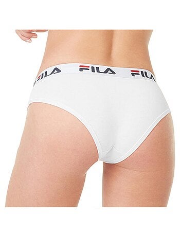 Lot de 3 culottes femme en coton couleur blanche fila