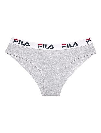 Lot de 3 culottes femme en coton couleur grise fila
