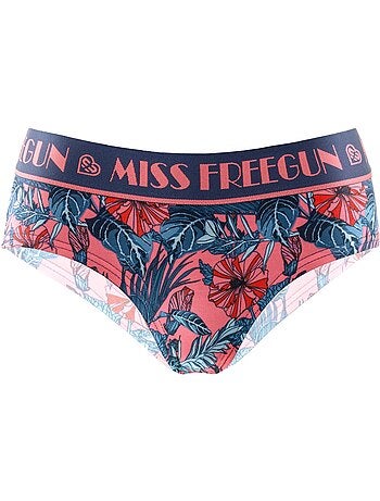 Lot de 3 culottes femme tropical flower freegun