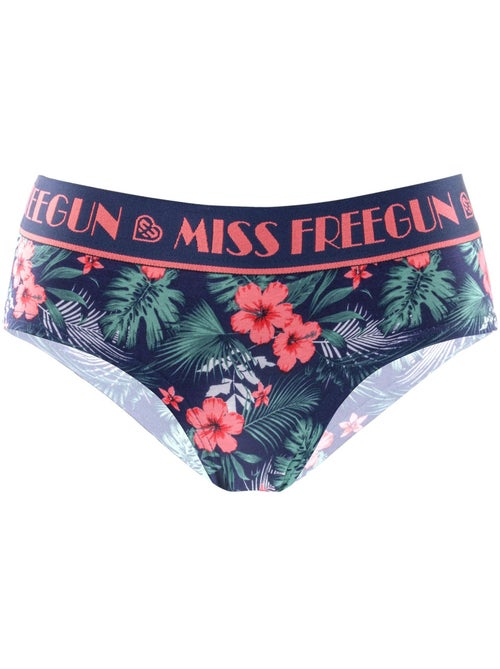 Lot de 3 culottes femme tropical flower freegun - Kiabi Lot de 3 culottes femme tropical flower freegun - Kiabi