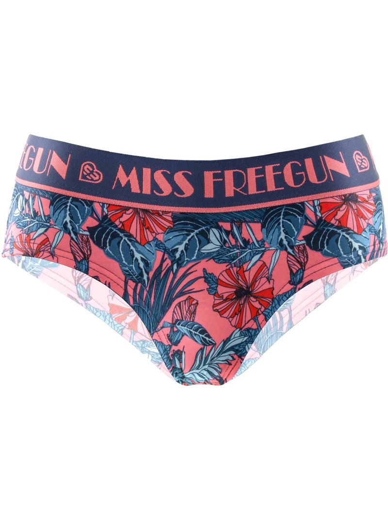 Lot de 3 culottes femme tropical flower freegun Rouge - Kiabi