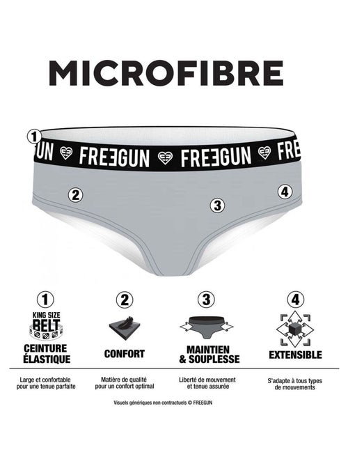 Lot de 3 culottes fille hardy freegun - Kiabi Lot de 3 culottes fille hardy freegun - Kiabi