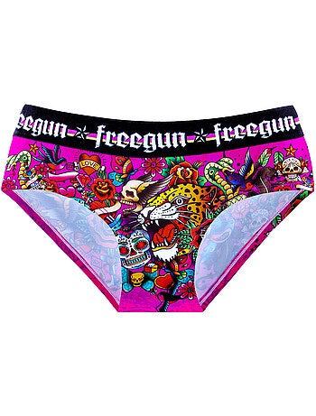Lot de 3 culottes fille hardy tatoo freegun