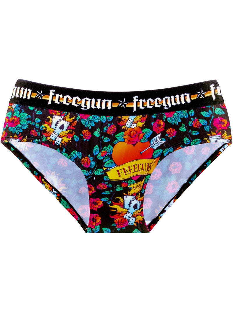 Lot de 3 culottes fille hardy tatoo freegun Violet - Kiabi