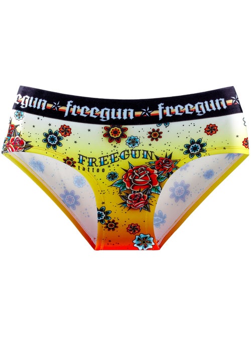 Lot de 3 culottes fille hardy tatoo freegun - Kiabi Lot de 3 culottes fille hardy tatoo freegun - Kiabi
