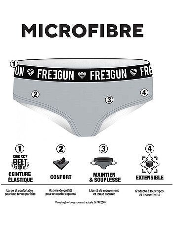 Lot de 3 culottes fille leopard freegun