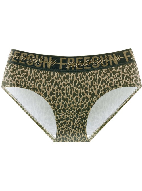 Lot de 3 culottes fille leopard freegun - Kiabi