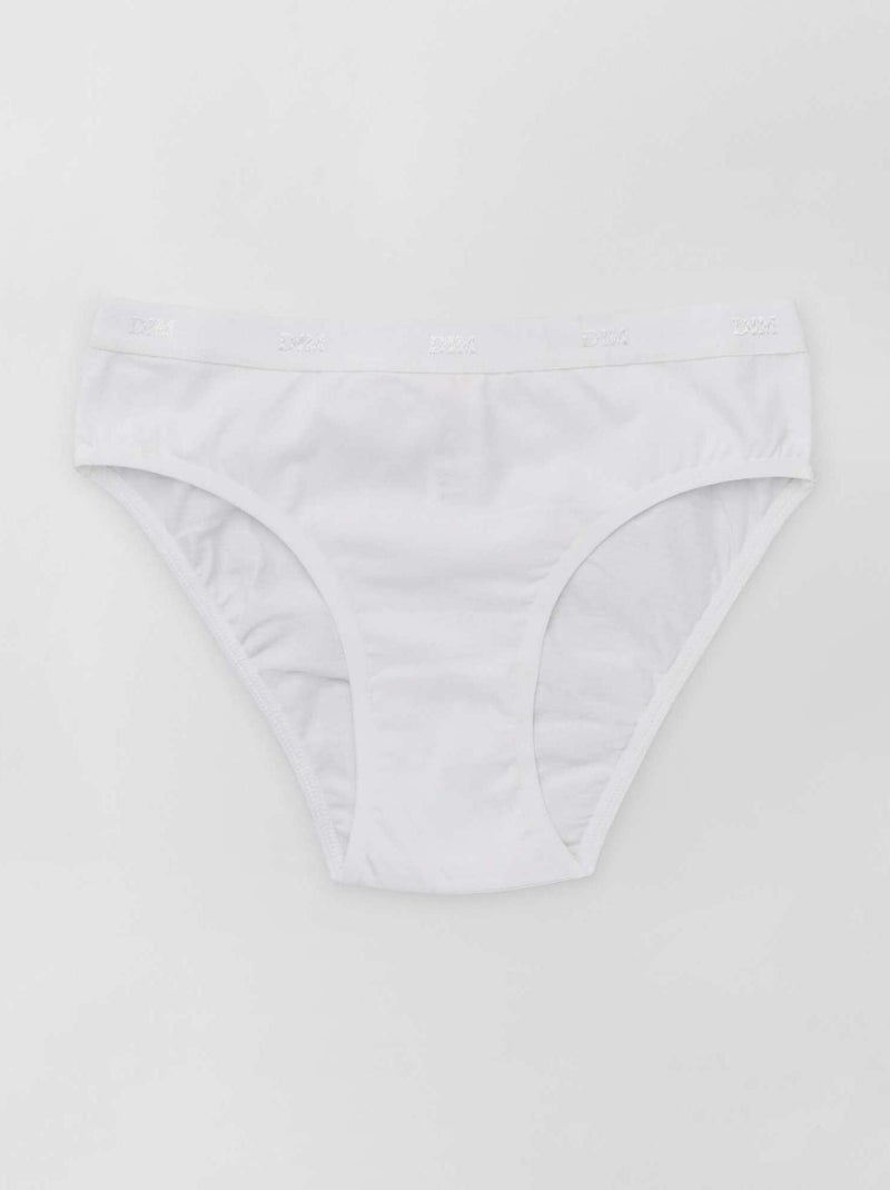 Lot de 3 culottes 'Les Pockets' 'DIM' noir/blanc/gris - Kiabi