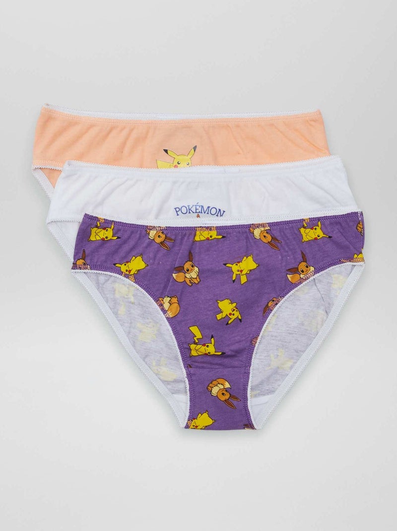 The 100 Culottes Enfant Pokémon Pikachu X3 100% Coton Boîte