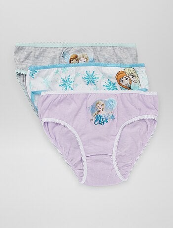 Lot de 3 culottes 'Reine des Neiges' - Kiabi