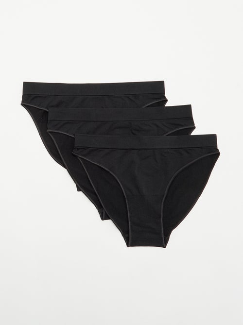 Lot de 3 culottes sans coutures - Kiabi Lot de 3 culottes sans coutures - Kiabi