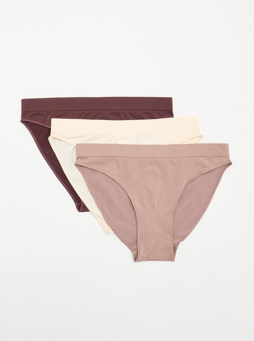 Lot de 3 culottes sans coutures - Kiabi Lot de 3 culottes sans coutures - Kiabi