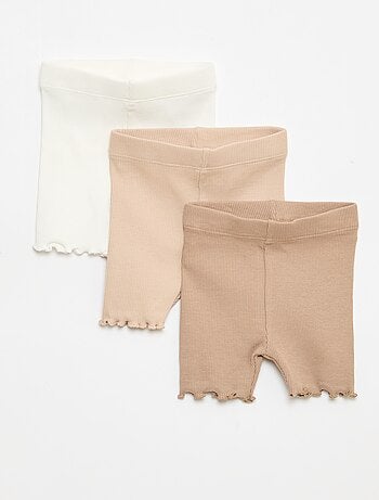 Lot de 3 cyclistes côtelés