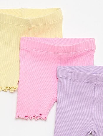 Lot de 3 cyclistes côtelés