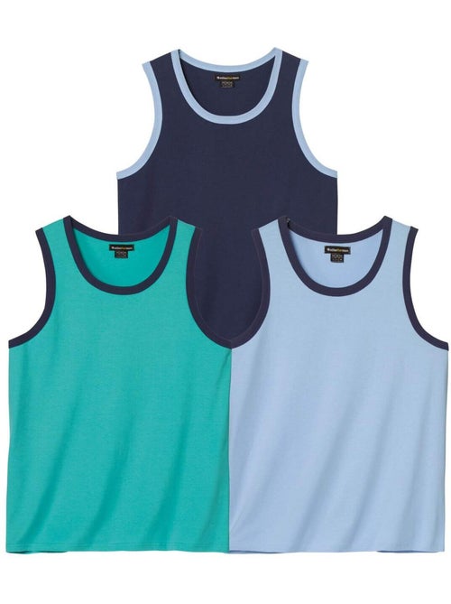 Lot de 3 débardeurs majorque   - atlas for men - Kiabi