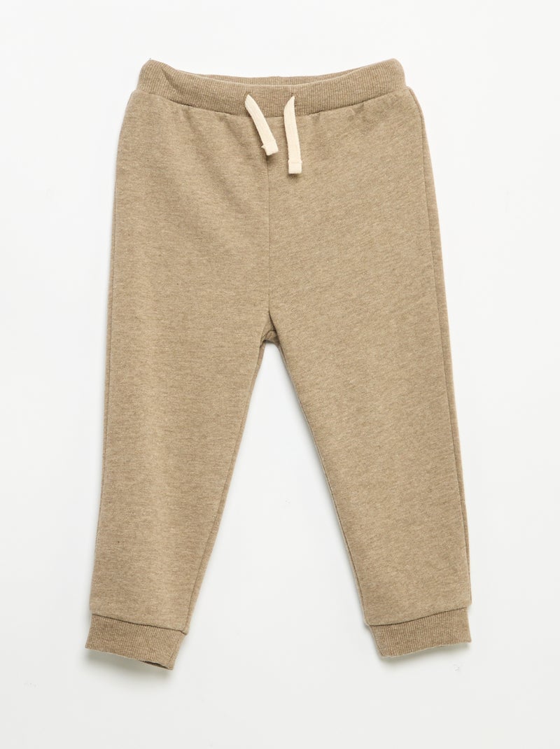 Lot de 3 jogging en French Terry Beige - Kiabi
