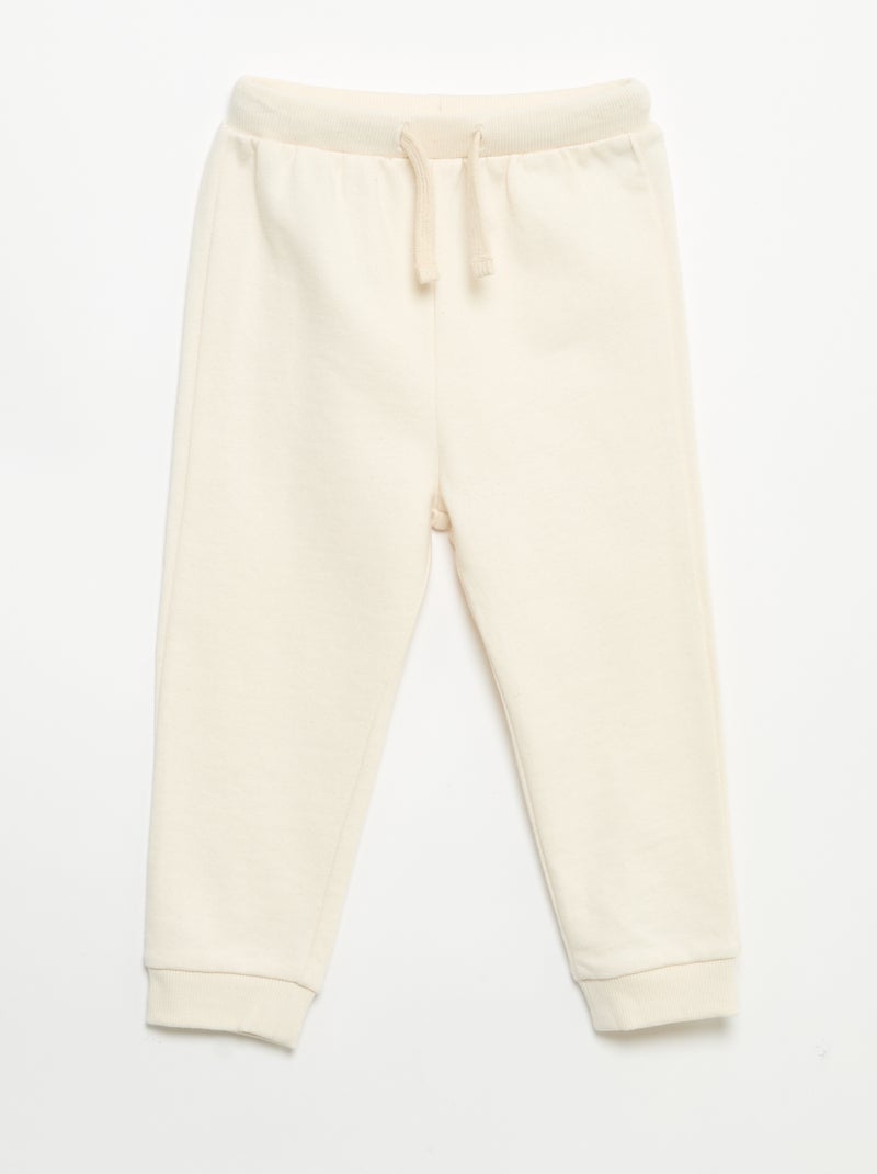 Lot de 3 jogging en French Terry Beige - Kiabi
