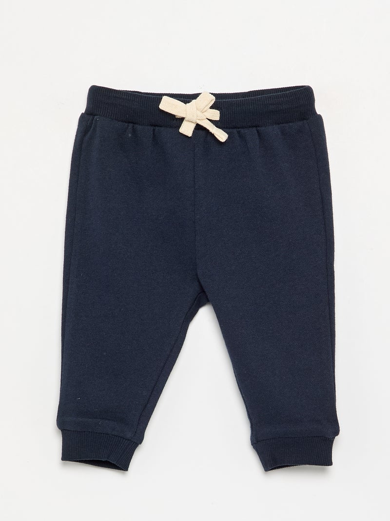 Lot de 3 jogging en French Terry Bleu - Kiabi