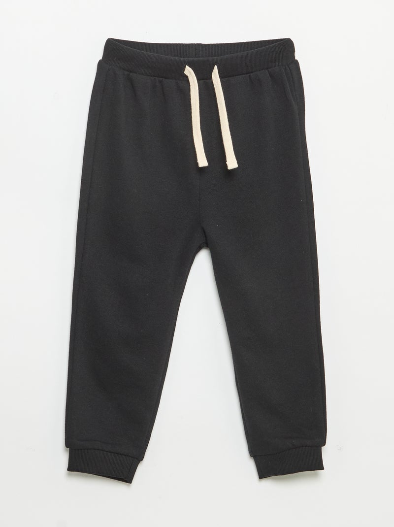 Lot de 3 jogging en French Terry Noir - Kiabi