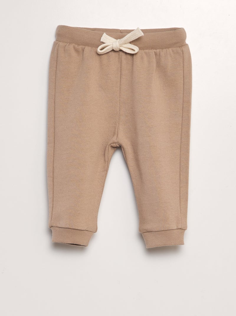 Lot de 3 joggings unis Beige - Kiabi